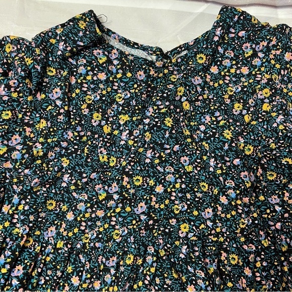 Cherokee Butterfly Sundress/Art Class Floral Flutter Sleeve Dress - Picture 3 of 4